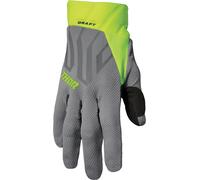 Thor Draft Lines Guantes de Motocross, gris-verde, tamaño XL para Hombres