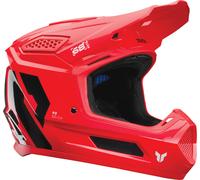 Thor Fleet Forge Casco de motocross, negro-rojo, tamaño M para Hombres