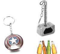 Thor Hammer Abrebotellas, Llavero de SuperhéRoes, Ubephant Abridor de Botellas Con Martillo de Thor de Los Vengadores Llavero, para Bar Fiesta, Barbacoa, Camping, Cerveza y Familias