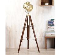 THOR INSTRUMENTS Hollywood Movie Spotlight Lámpara de pie Lámparas de teatro Trípode Madera Decoración del Hogar Luz Rústico Vintage Decoración del Hogar Regalos