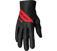 Thor Intense Assist Dart Guantes de bicicleta, negro/rojo, Talla S