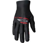 Thor Intense Assist Team Guantes de bicicleta, negro-rojo, tamaño XL para Hombres