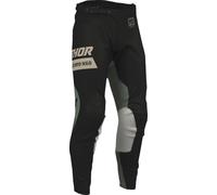Thor Launchmode Bleach Pantalones de motocross, negro/gris, Talla 36