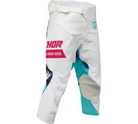 Thor Launchmode Bleach Pantalones de motocross para jóvenes, Blanco, Talla 24