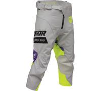 Thor Launchmode Bleach Pantalones de motocross para jóvenes, gris, tamaño XL