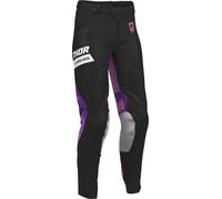 Thor Launchmode Bleach Pantalones de motocross para mujer, negro, Talla 9/10