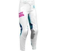 Thor Launchmode Bleach, pantalones textiles mujer 3/4 male Blanco/Turquía/Azul Oscuro