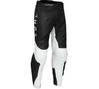 Thor Launchmode Storm Pantalones de motocross, Negro/Blanco, Talla 28