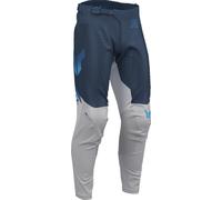 Thor Launchmode Vent Raptor Pantalones de motocross, azul/gris, Talla 36