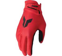 Thor Logo Guantes de motocross, negro-rojo, tamaño 2XL para Hombres