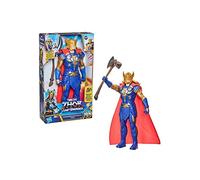Marvel Studios' Thor: Love and Thunder Stormbreaker Strike Thor, figura de acción electrónica a escala de 12 pulgadas, juguetes para niños a partir de 4 años