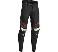 Thor Prime Melter Pantalones de motocross, Negro/Blanco, Talla 30