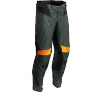 Thor Pulse React Pantalones de Motocross, Verde Militar, Talla 30