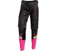 Thor Pulse Rev Pantalones de motocross para damas, gris/rosa, Talla 7/8