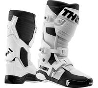 Thor Radial Botas de motocross, negro-blanco, tamaño 48 para Hombres