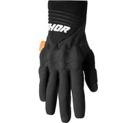 Thor Rebound D3O Guantes de Motocross, negro-blanco, tamaño S para Hombres