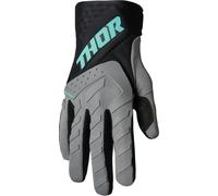 Thor Spectrum Touch Guantes de Motocross, negro-gris, tamaño L para Hombres