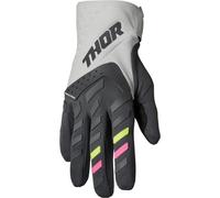 Thor Spectrum Touch Guantes de motocross para mujer, gris, tamaño S