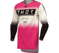 Thor Sportmode Geo Maillot de motocross, blanco-rosa, tamaño 2XL para Hombres