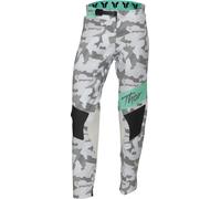 Thor Sportmode Shadow Pantalones de motocross para mujer, gris-verde, tamaño 30