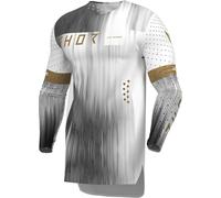 Thor Sportmode Vanish Maillot de motocross, Blanco/Negro, Talla 2XL