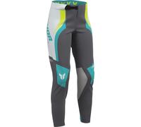 Thor Sportmode Velocity Pantalones de motocross para mujer, gris, Talla 9/10