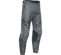 Thor Terrain ITB Pantalones Textiles de Motocross impermeables, negro-gris, tamaño 32 para Hombres