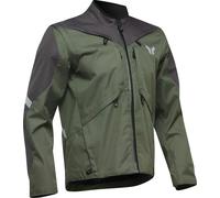 Thor Terrain S25, chaqueta textil impermeable L male Verde Oscuro/Gris Oscuro