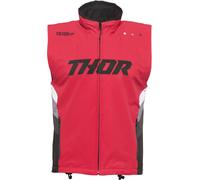 Thor Warm Up Chaleco de Motocross, rojo/negro, Talla M