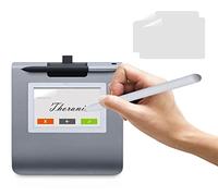 Thorani Lámina de Firma de 2 Piezas con Tacto de Papel para Topaz SigGem Color 5.7 (T-LBK57GC) y Topaz SignatureGem LCD 4x5 (T-LBK766) - Lámina de TPU Mate para Escribir como en Papel Topaz 130855