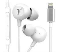 Thore V60 - Auriculares in-Ear para iPhone 11/Pro MAX (Certificado Apple MFi) con Cable Lightning con micrófono (para iPhone 7/8 Plus, X, XS MAX, XR), Color Blanco