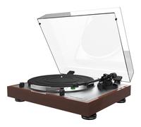 Thorens TD 402 DD nogal - Tocadiscos de vinilo, Semiautomático, Preamplificador integrado, MM, Tracción directa, Discos de vinilo, Discos de 45 RPM