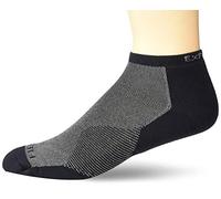 Thorlos Experia Multi-Sport Thin Padded Low Cut Sock Calcetines para Correr, Negro/Gris, L Unisex Adulto