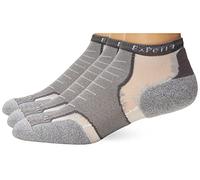 Thorlos Experia Xccu Thin Cushion Running Low Cut Socks Calcetines para Correr, Gris (3 Pares), M (Pack de 3) Unisex Adulto