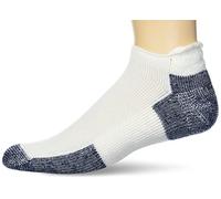 Thorlos Unisex Running Running Roll Top Calcetines - Blanco/Platino, tamaño Mediano, Unisex, Color White/Navy, tamaño 8.5-12 Mens