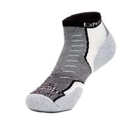 Thorlos Experia No Show Calcetines multiactividad, Unisex Adulto, Blanco/Negro/Gris, L