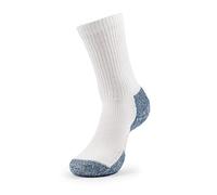 Thorlos Correr Running Crew Calcetines Blanco/Azul Marino, Talla XL, Extra-Large (Pack de 6) Unisex Adulto