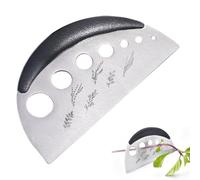 Thorn Stripper - Pelacables de hojas de tallo de flores de 7 agujeros - Tijeras de corte de acero inoxidable 2 en 1 para chef, hombres, mujeres, cena, col, verduras, cocina en casa, albahaca