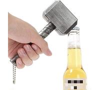 Thor's Hammer Bottle Opener - para Bar/Decoración del hogar y Marvel Lovers y Beer Lovers - Fin del Juego y Regalo de Infinity War (Plata)