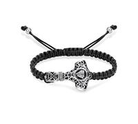 Thor's Hammer - Pulsera conmemorativa de cenizas con forma de martillo de Thor, joyería de cremación, regalo de recuerdo para mujeres y hombres, soporte para cenizas para mascotas, 24CM, Acero