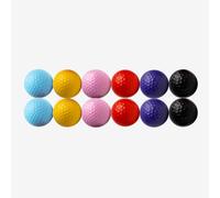 Thorza Pelotas de golf de colores, juego de 12 unidades, multicolor para niños, mini golf, práctica de putting y entrenamiento de niños