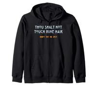Thou Shall Not Touch My Hair Sassy Humor Divertido Sarcástico Sudadera con Capucha