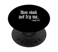 Thou Shall Not Try Me Sarcastic Funny - Novedad para mujer PopSockets PopGrip Adhesivo