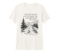 Thou Shalt Guide Me - Psalms 73:24 Camping Faith Camiseta Premium