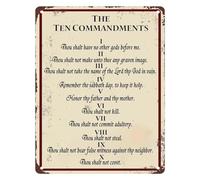 Thou Shalt Have No Other Gods Before Me Bible Verse Sign 12x8 Inch
