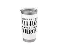 Though She Be But Little She Is Fierce Cita Vaso térmico de acero inoxidable de doble pared