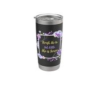 Though She Be But Little She is Fierce Shakespeare Cita Vaso térmico de acero inoxidable de doble pared