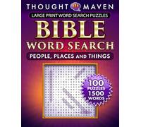 THOUGHT MAVEN Large Print Bible Word Search: People, Places and Things