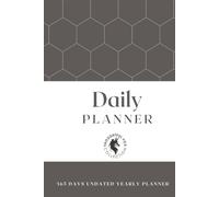 Thoughtful Fox 365 Daily Undated Planner - Hardback: A Yearly Organiser for Goal Setting and Daily Schedules | Black and White Interior