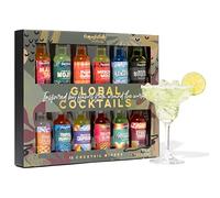 Thoughtfully Cocktails, Set de Mezcladores de Cócteles Globales, Vegano y Vegetariano, Sabores Margarita, Moscow Mule y Más, Set de 12 (NO CONTIENE Alcohol)